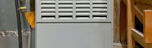 A gas furnace in a Lake Geneva home