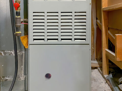 A gas furnace in a Lake Geneva home